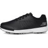 Skechers Men’s Tempo Spikeless Waterproof Lightweight Golf Shoe(Black/White Spiked)