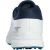 Skechers Men’s Tempo Spikeless Waterproof Lightweight Golf Shoe(White/Navy/Blue)