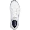 Skechers Men’s Viper Court Smash-Athletic Indoor Outdoor Pickleball Shoes | Relaxed Fit Sneakers(White/Grey)