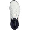 Skechers Men’s Viper Court Smash-Athletic Indoor Outdoor Pickleball Shoes | Relaxed Fit Sneakers(White/Navy/Red)