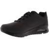 Skechers Men’s Work Uno SR Sutal Lace Up Skech AIR 200054 P Food Service Shoe, Black, 10.5