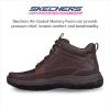 Skechers USA Men’s Respected-Boswell 204454 Mid Top Leather Moc Toe Lace Up(Red/Brown)