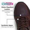 Skechers USA Men’s Respected-Boswell 204454 Mid Top Leather Moc Toe Lace Up(Red/Brown)
