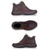 Skechers USA Men’s Respected-Boswell 204454 Mid Top Leather Moc Toe Lace Up(Red/Brown)