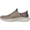 Skechers USA Men’s Slade-Ocon 210811 Knitted Bungee Lace Slip-Ins(Beige)