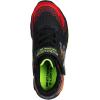 Skechers Unisex-Child Flex-Glow Bolt Sneaker(Black/Red)