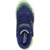 Skechers Unisex-Child Flex-Glow Bolt Sneaker(Navy/Multi)