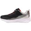 Skechers Unisex-Child Microspec Ii-Zovrix Sneaker(Black/Silver)