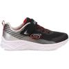 Skechers Unisex-Child Microspec Ii-Zovrix Sneaker(Black/Silver)