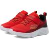 Skechers Unisex-Child Microspec Ii-Zovrix Sneaker(Red/Black)