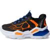 Skechers Unisex-Child Skech-Bots-Orbitron Sneaker(Black/Orange)