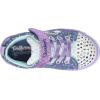 Skechers Unisex-Child Twinkle Toes Sparkle Lite-Unicorn Craze Sneaker(Denim/Lavender)