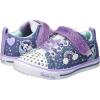Skechers Unisex-Child Twinkle Toes Sparkle Lite-Unicorn Craze Sneaker(Denim/Lavender)