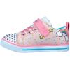 Skechers Unisex-Child Twinkle Toes Sparkle Lite-Unicorn Craze Sneaker(Light Pink/Multi)