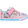 Skechers Unisex-Child Twinkle Toes Sparkle Lite-Unicorn Craze Sneaker(Light Pink/Multi)