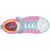 Skechers Unisex-Child Twinkle Toes Sparkle Lite-Unicorn Craze Sneaker(Neon Pink/Multi)