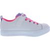 Skechers Unisex-Child Twinkle Toes Sparkle Lite-Unicorn Craze Sneaker(White/Multi-colored)