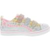 Skechers Unisex-Child Twinkle Toes Sparkle Lite-Unicorn Craze Sneaker(White/Multi-white)