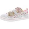 Skechers Unisex-Child Twinkle Toes Sparkle Lite-Unicorn Craze Sneaker(White/Multi-white)
