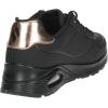 Skechers Unisex-Child Uno Gen1-Shimmer Away Sneaker(Black/Black)