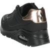 Skechers Unisex-Child Uno Gen1-Shimmer Away Sneaker(Black/Black)