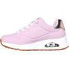 Skechers Unisex-Child Uno Gen1-Shimmer Away Sneaker(Pink)