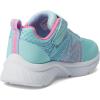 Skechers Unisex-child Microspec Plus – Swirl Sweet Sneaker(Aqua/Pink)