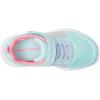 Skechers Unisex-child Microspec Plus – Swirl Sweet Sneaker(Aqua/Pink)