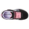 Skechers Unisex-child Microspec Plus – Swirl Sweet Sneaker(Black/Multi)