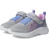 Skechers Unisex-child Microspec Plus – Swirl Sweet Sneaker(Gray/Multi)