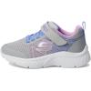 Skechers Unisex-child Microspec Plus – Swirl Sweet Sneaker(Gray/Multi)