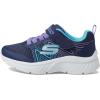 Skechers Unisex-child Microspec Plus – Swirl Sweet Sneaker(Navy/Multi)