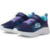 Skechers Unisex-child Microspec Plus – Swirl Sweet Sneaker(Navy/Multi)