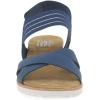 Skechers Women’s 114147 Sandal(Navy Blue Textile)