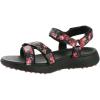Skechers Women’s 600 Spikeless Golf Sandal(Black/Multi Flower Print)