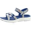 Skechers Women’s 600 Spikeless Golf Sandal(Blue/Multi Snake Print)