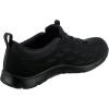 Skechers Women’s Arch Fit Refine Don’t Go Sneaker(Black Duraleather Mesh Charcoal Trim)