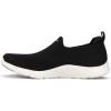 Skechers Women’s Arch Fit Refine Don’t Go Sneaker(Black Knit W White Trim)