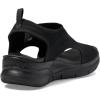 Skechers Women’s Arch Fit-City Catch Knit Slip-On Sandals(Black/Black)