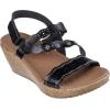 Skechers Women’s Beverlee-Cherished Aura Wedge Sandal(Black)