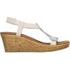 Skechers Women’s Beverlee-Date Glam Sandal Wedge(Off-white)