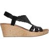 Skechers Women’s Beverlee-Dazzling Charm Wedge Sandal(Black)