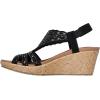 Skechers Women’s Beverlee-Dazzling Charm Wedge Sandal(Black)