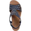 Skechers Women’s Beverlee-Dazzling Charm Wedge Sandal(Navy)