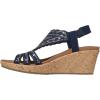 Skechers Women’s Beverlee-Dazzling Charm Wedge Sandal(Navy)