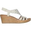 Skechers Women’s Beverlee-Dazzling Charm Wedge Sandal(Off-white)