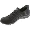 Skechers Women’s Breathe Easy-Roll with Me Sneaker(Black)