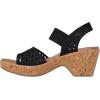 Skechers Women’s Brystol-Beach Bliss Wedge Sandal(Black)