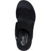 Skechers Women’s Cali Day Wedge Sandal(Black/Black)