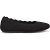 Skechers Women’s Cleo 2.0-Love Spell Scalloped Knit Skimmer Flats with Air-Cooled Memory Foam Ballet(Black)